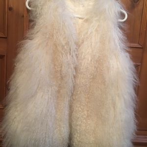 Joie Genuine Mongolian Lamb Vest